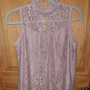 EUC Lace Halter Top Size L